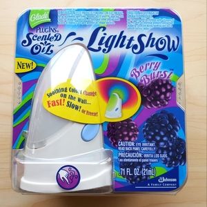 Glade Plugins Scented Oil Light Show Color Air Freshener Berry Burst Plug Ins